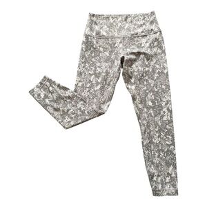 Lululemon Gray Patterned Leggings, Size 12